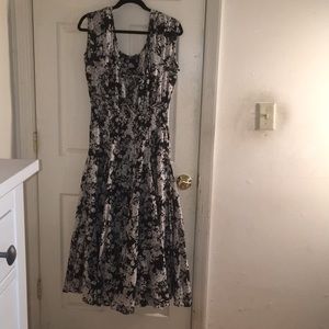 Floral peasant dress